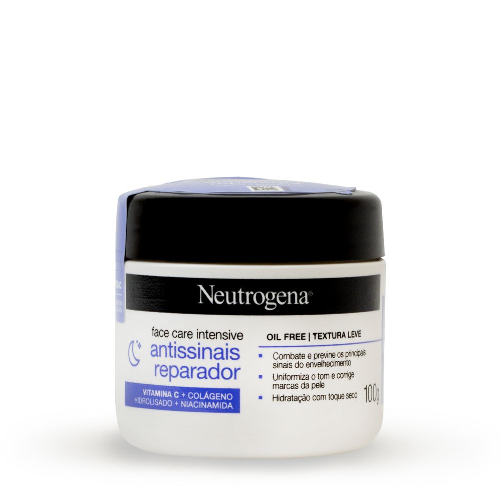 Hidratante Facial Neutrogena Face Care Intensive Antissinais Reparador