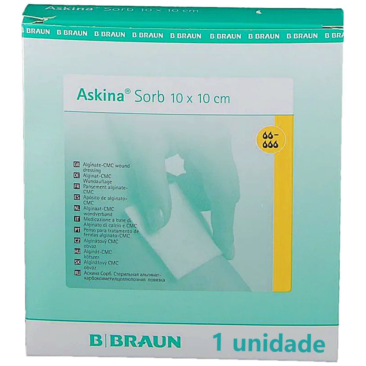 Curativo Askina Sorb B Braun Alginato Calcio X Cm Unidade Pague