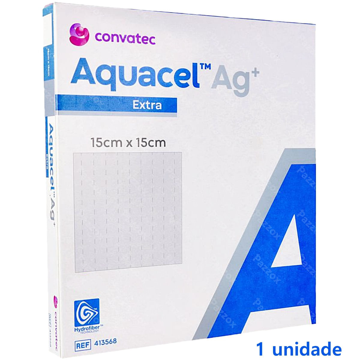 Curativo Aquacel Ag Extra Convatec 413568 15cm X 15cm Unidade