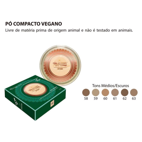 P Compacto Matte Vegano Cor Max Love Pague Menos