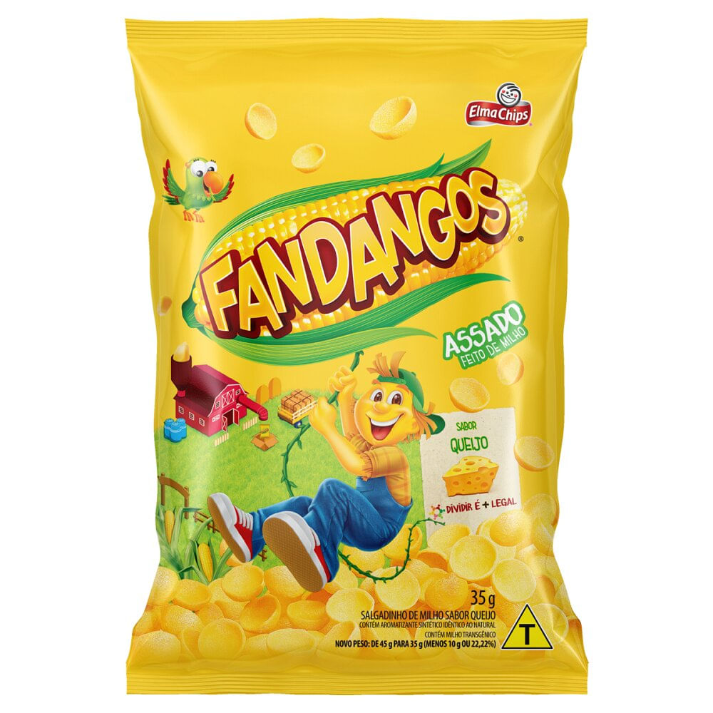 Salgadinho De Milho Assado Queijo Elma Chips Fandangos Pacote G