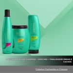 Aneethun Cachos Shampoo 300ml + Máscara 500g + Finalizador Ondas e Cachos 250g