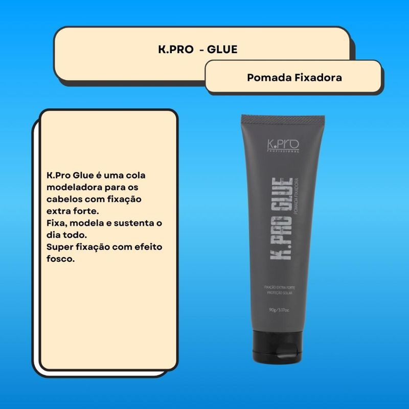 KPro Profissional Glue Proteção Solar Pomada Fixadora 90g