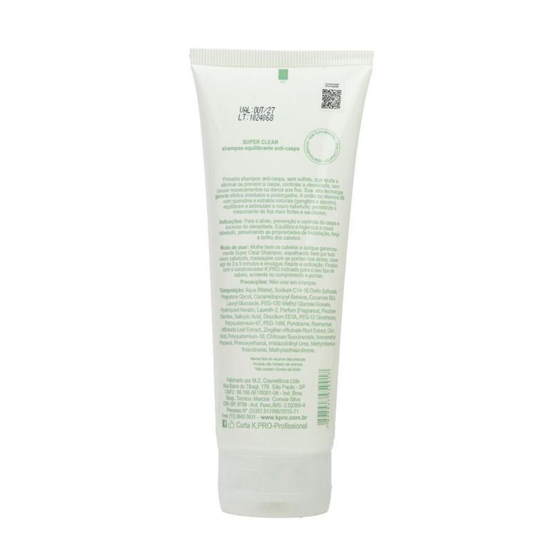 KPro Profissional Super Clear Anticaspa Shampoo 240ml