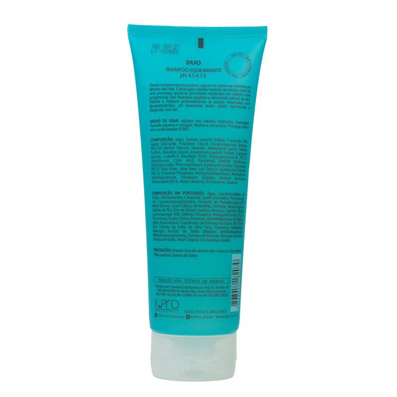 KPro Profissional Duo Equilibrante Shampoo 240ml