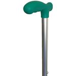 Bengala Alo Tipo T Alumínio Regulável Reforçada 130kg - Verde