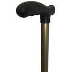 Bengala Alo Tipo T Alumínio Regulável Reforçada 130kg - Bronze/Preto