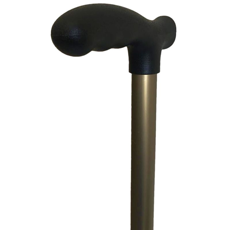 Bengala Alo Tipo T Alumínio Regulável Reforçada 130kg - Bronze/Preto