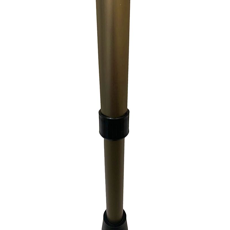 Bengala Alo Tipo T Alumínio Regulável Reforçada 130kg - Bronze/Preto