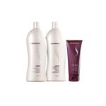Senscience Smooth Shampoo + Condicionador 1L + Inner Restore 200ml