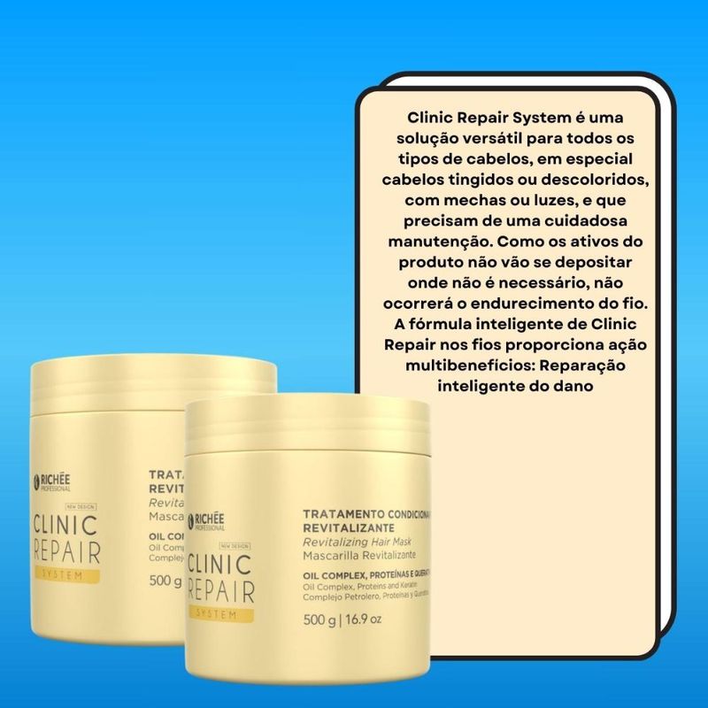 Richée Clinic Repair System Kit - 2 Máscaras 500g