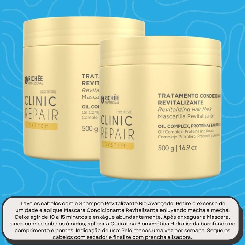 Richée Clinic Repair System Kit - 2 Máscaras 500g