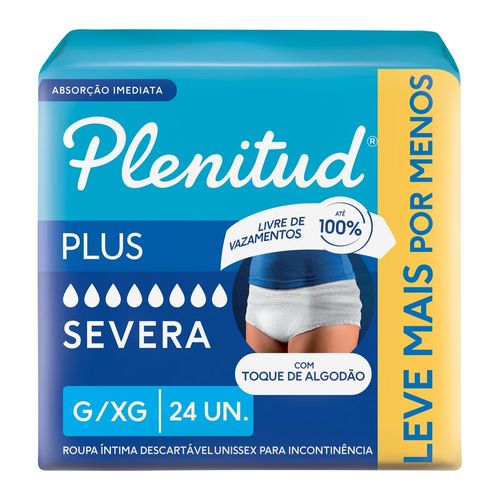 Roupa Íntima Plenitud Plus Incontinência G/XG 24 Unidades