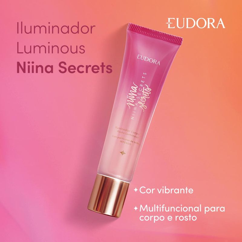 7891033574131 - NIINA SECRETS ILUMINADOR CORPO E ROSTO LUMINOUS 60ml