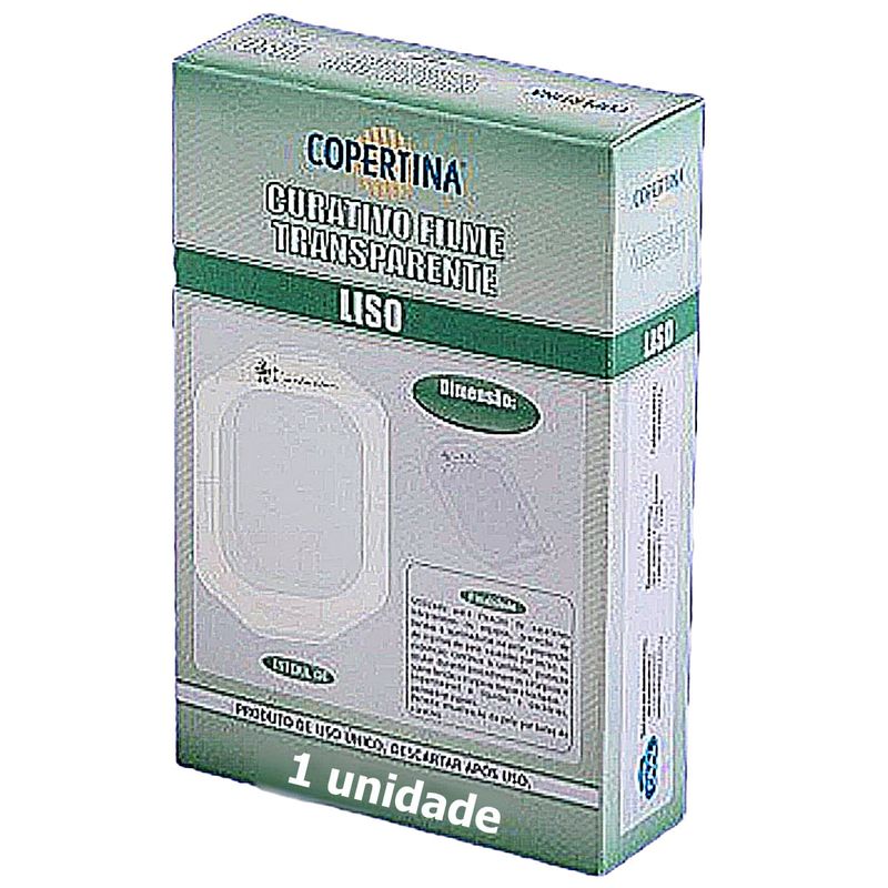 Curativo Filme Copertina Transparente Liso - 6x7 cm - Unidade