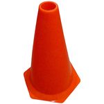 Cone de Treino Kallango 24 cm Sem Orifício Cor Laranja Neon - Unidade