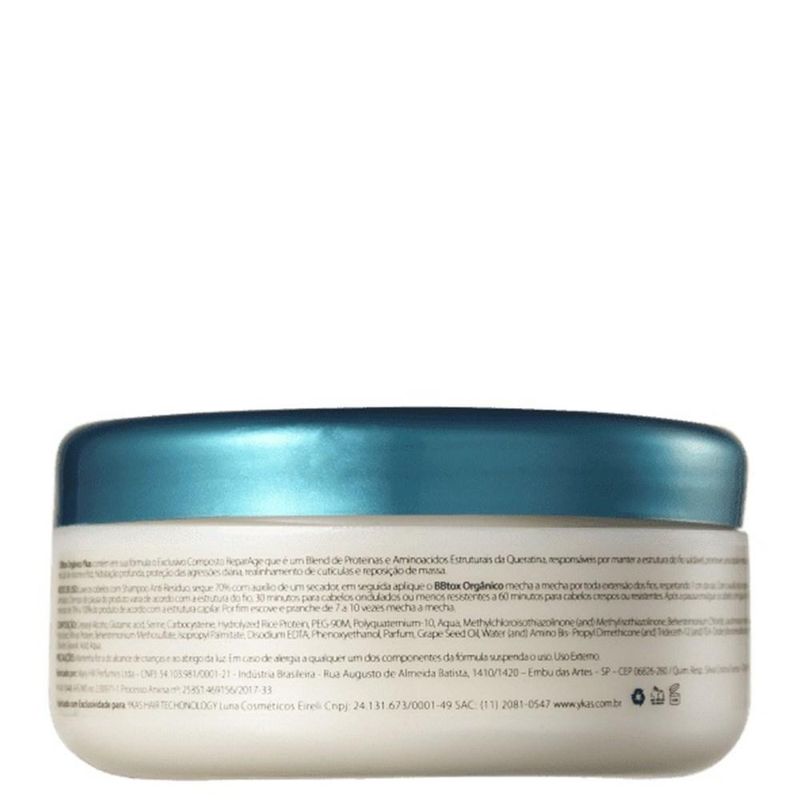 Ykas BBtox Botanic - Máscara Capilar - 250g