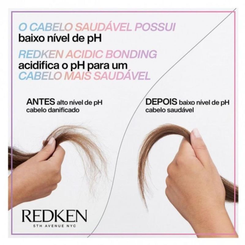 Kit Redken Acidic Bonding - Shampoo + Condicionador 300ml + Leave-in 150ml