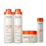 Ykas Nutri Complex - Shampoo + Condicionador 1L + Máscara 250g + Leave-in 250g