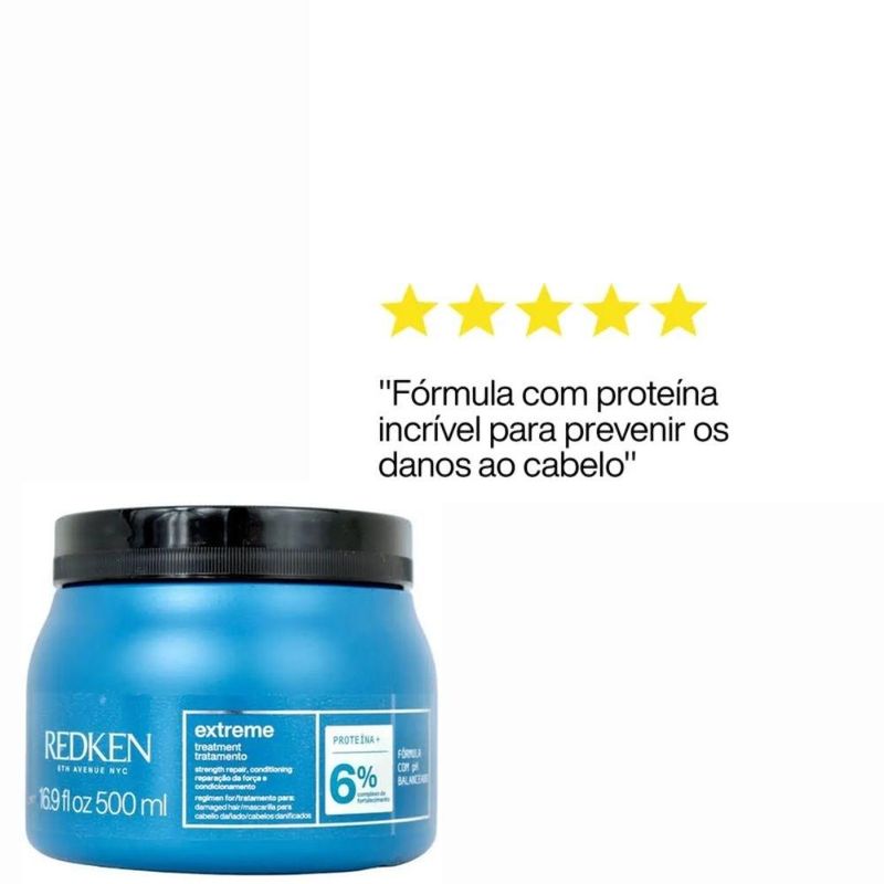 Redken Extreme - Shampoo 300ml + Condicionador 250ml + Máscara Capilar 500ml