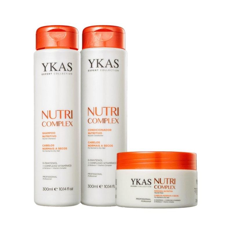 Kit Ykas Nutri Complex - Shampoo + Condicionador 300ml + Máscara 250g