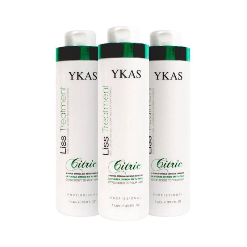 Ykas Escova Progressiva Citric - 3 Unidades de 1L