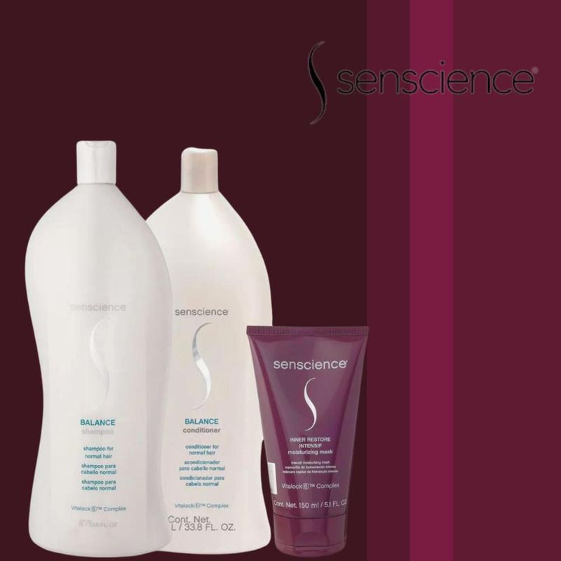 Senscience Balance - Shampoo + Condicionador 1L + Inner Restore Intensif 150ml