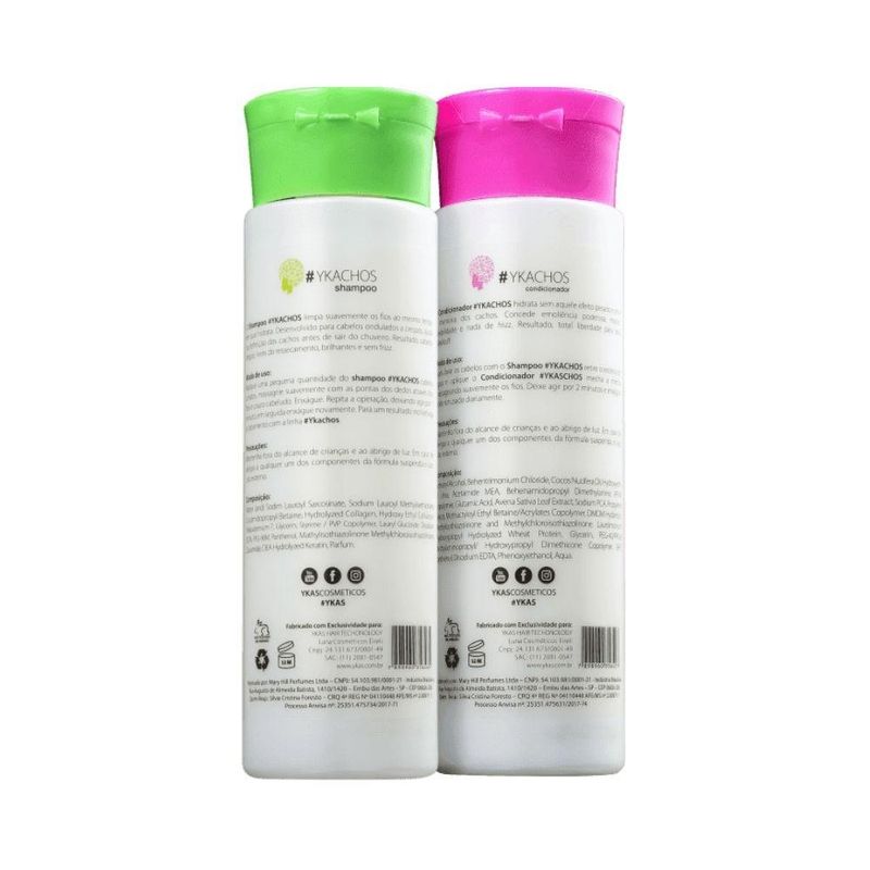 Ykas Ykachos - Shampoo 300ml + Condicionador 300ml