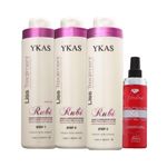 Ykas Escova Progressiva Rubi (3x1L) + Ykas Fabulous All In One