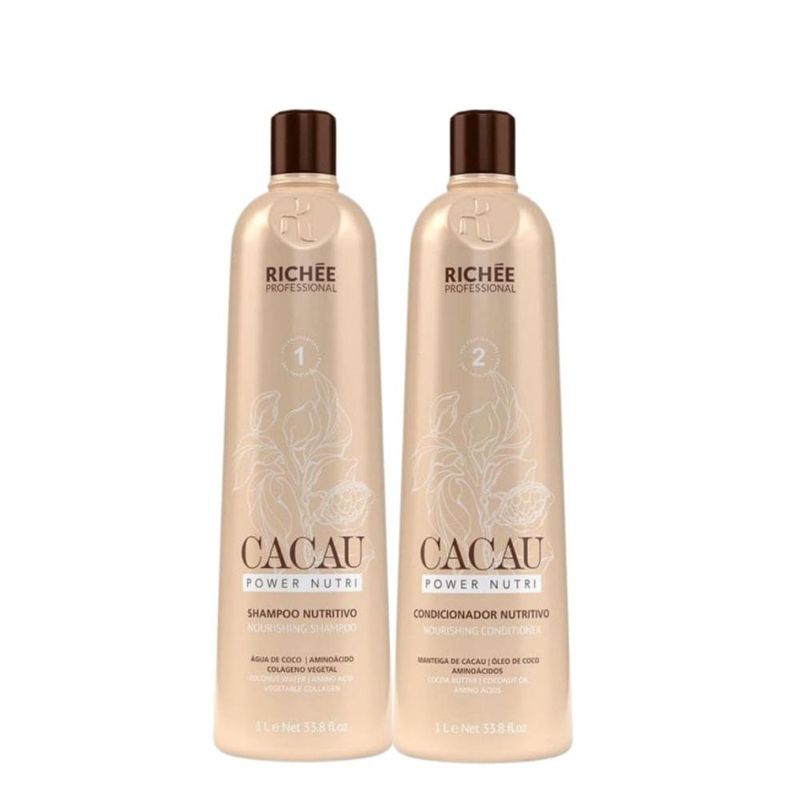 Richée Cacau Power Nutri - Kit Shampoo + Condicionador 1L