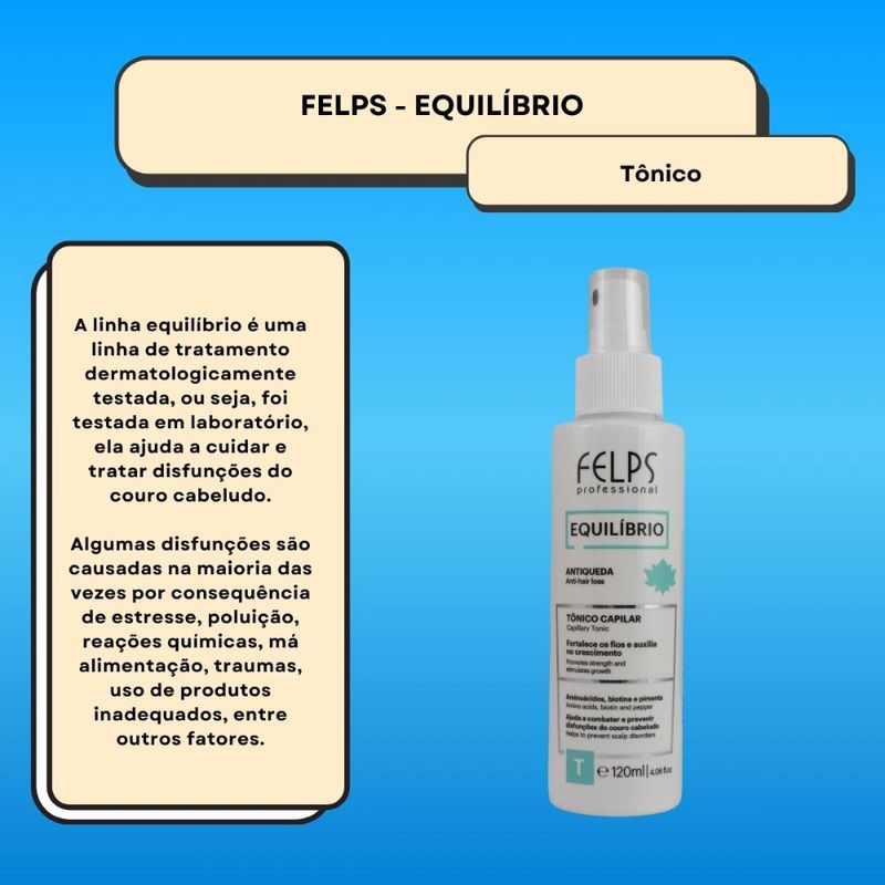 Felps Equilíbrio Antiqueda - Tônico Capilar - 120ml