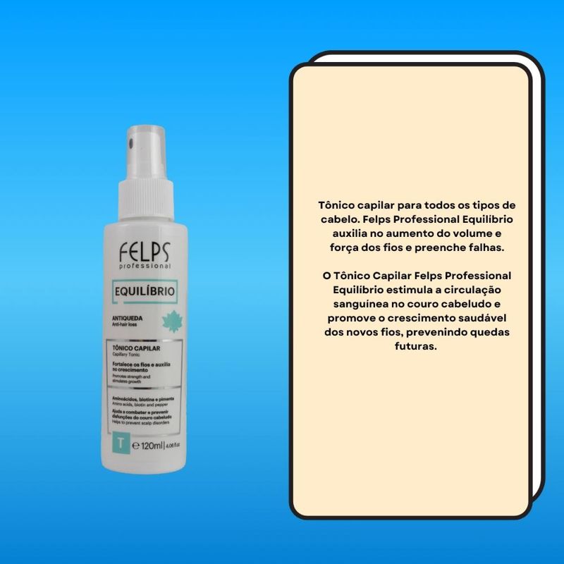 Felps Equilíbrio Antiqueda - Tônico Capilar - 120ml