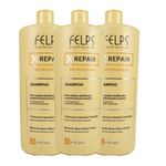 Felps X Repair Bio Molecular - Kit 3 Shampoos 1L