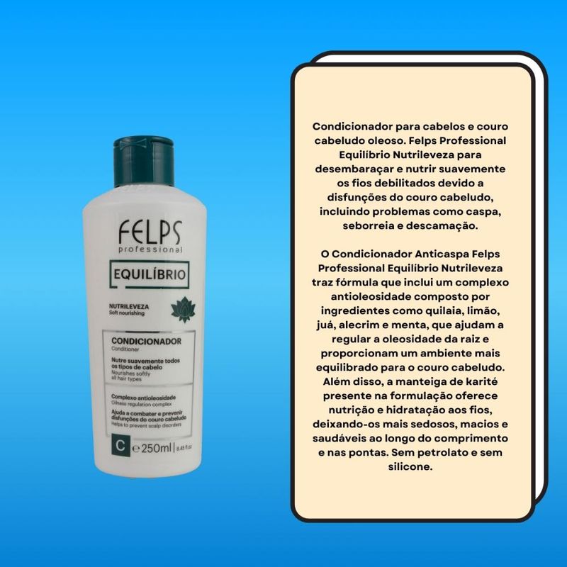 Felps Equilíbrio - Condicionador Nutrileveza - 250ml
