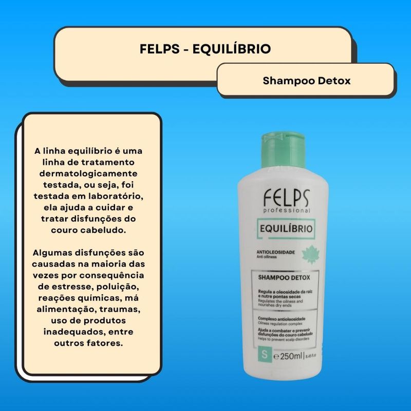 Felps Equilíbrio - Shampoo Antioleosidade - 250ml