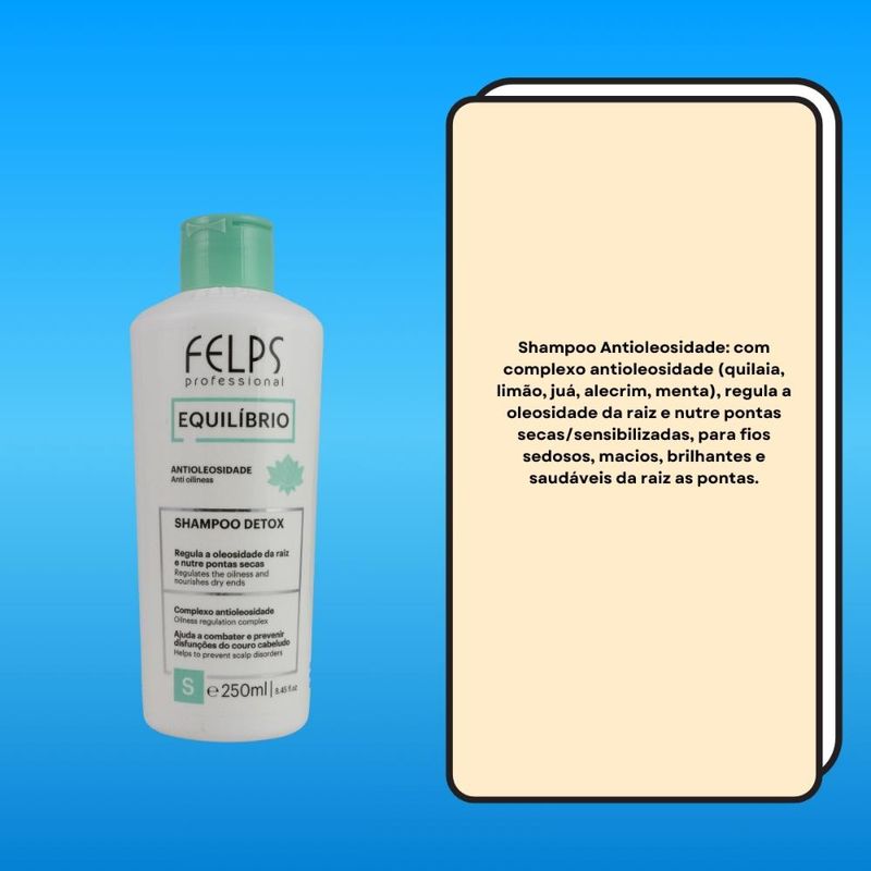 Felps Equilíbrio - Shampoo Antioleosidade - 250ml