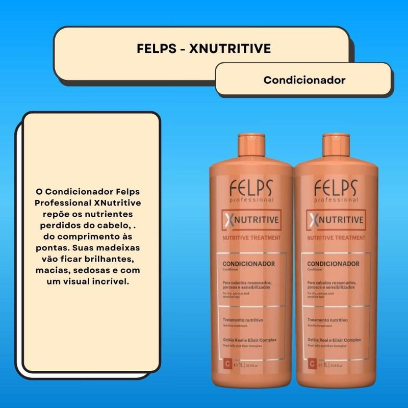 Felps XNutritive - Kit 2 Condicionadores 1L