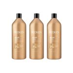 Redken All Soft Argan Oil - Kit com 3 Shampoos de 1000ml