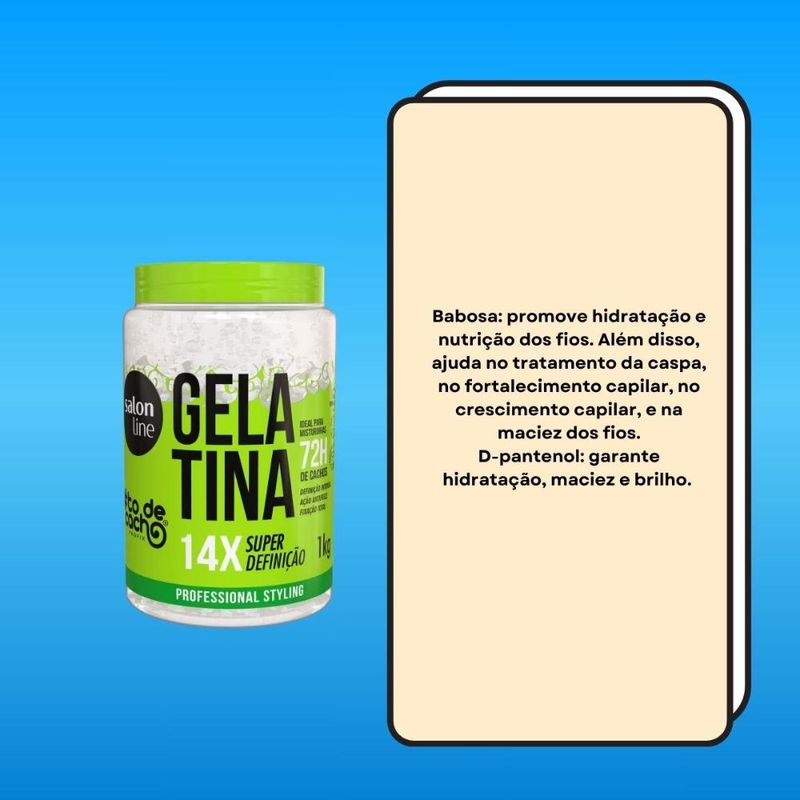 Salon Line #todecacho Gelatina Super Definição - 1kg