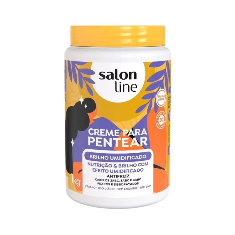 Salon Line - Brilho Umidificado - Creme para Pentear - 1kg