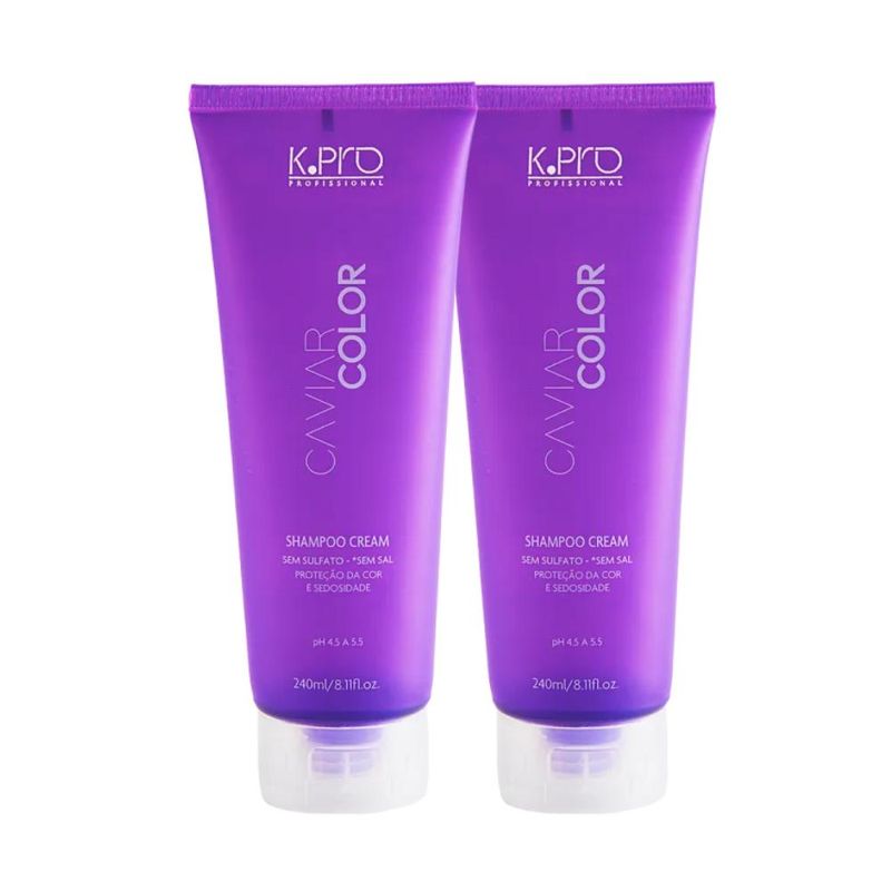 KPro Caviar Color - Kit 2 Shampoos Cream - 240ml