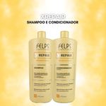 Felps X Repair Bio Molecular - Kit Shampoo e Condicionador - 1L