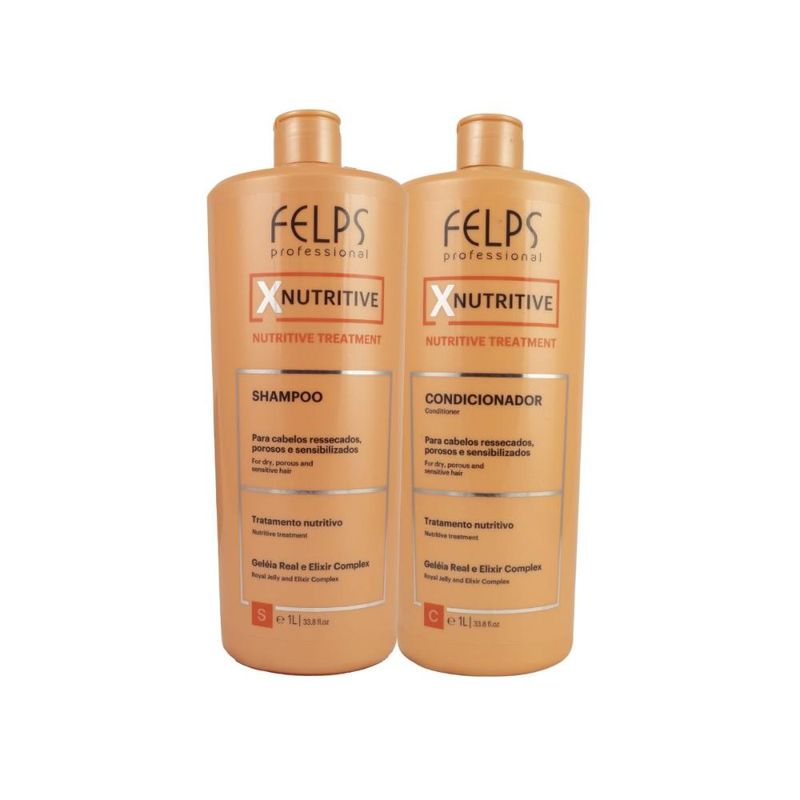 Felps XNutritive - Kit Shampoo e Condicionador - 1L