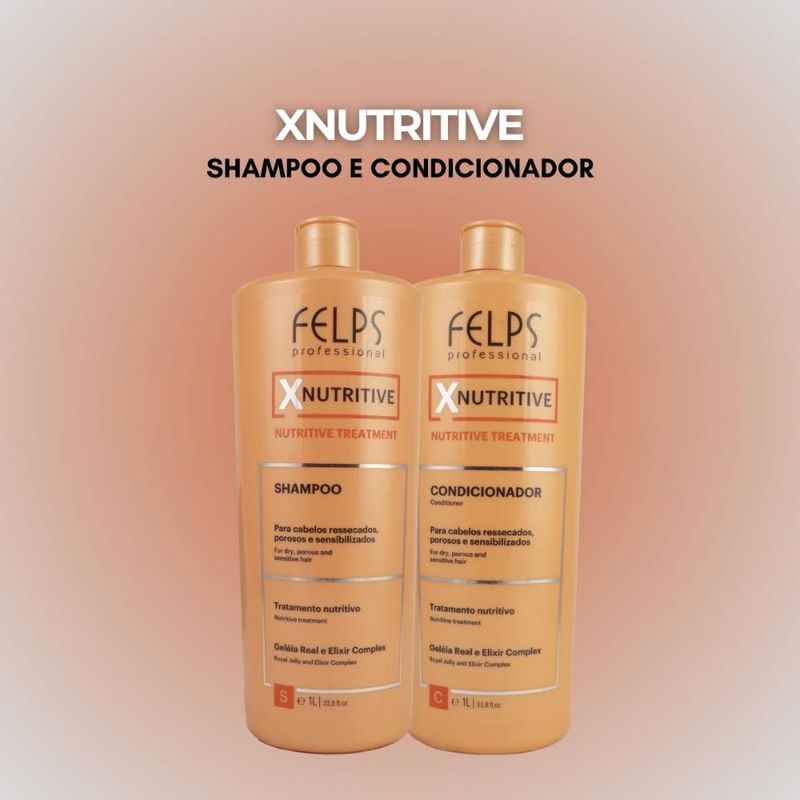 Felps XNutritive - Kit Shampoo e Condicionador - 1L