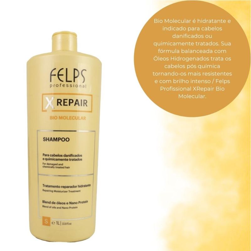Felps X Repair Bio Molecular - Shampoo - 1L