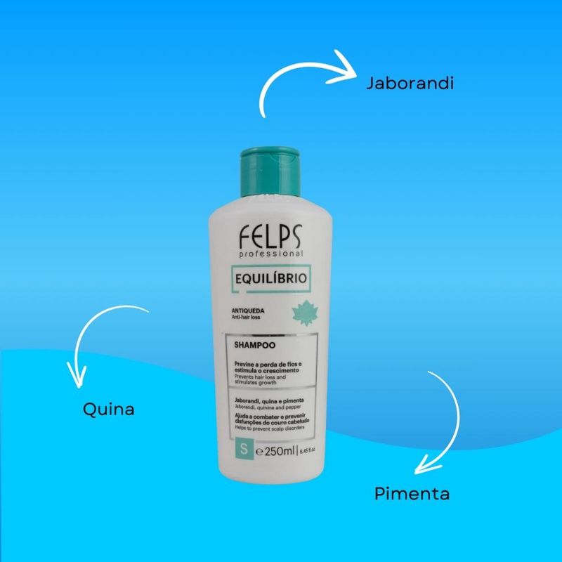 Felps Equilíbrio Jaborandi - Antiqueda Shampoo - 250ml
