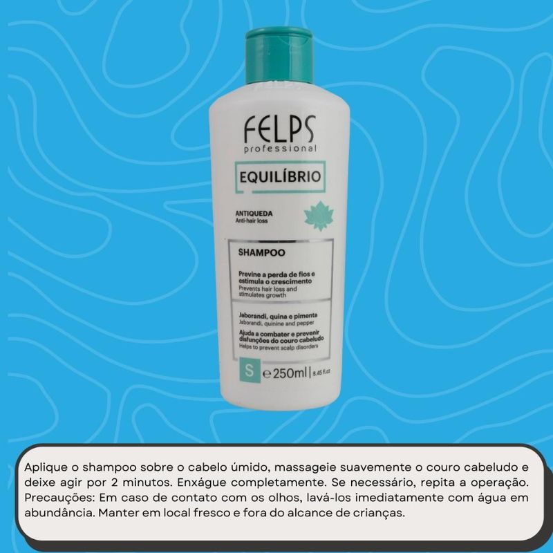 Felps Equilíbrio Jaborandi - Antiqueda Shampoo - 250ml