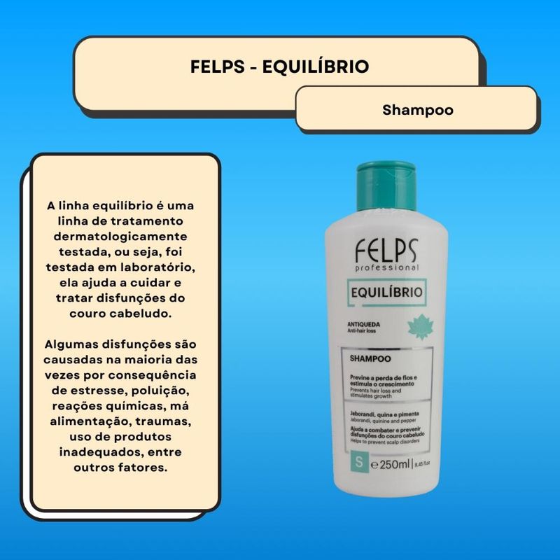 Felps Equilíbrio Jaborandi - Antiqueda Shampoo - 250ml
