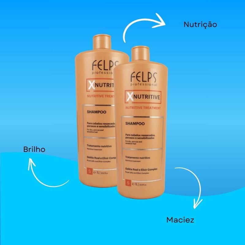 Felps XNutritive - Kit 2 Shampoos - 1L