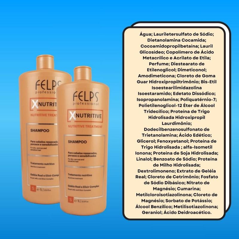 Felps XNutritive - Kit 2 Shampoos - 1L
